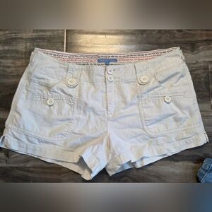 Smart Set White Cargo Shorts Lightweight Cotton